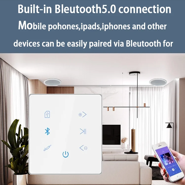 Amplificador de parede bluetoo - Audio Music Background Free avaliação e preço